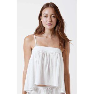 Skarlett Blue Innocent Pima Cotton Cami Spaghetti Straps Tank Top Camisole, M